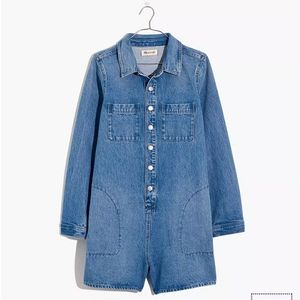 Madewell Denim Long Sleeve Romper